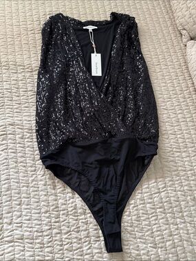 Heartloom Black Sequin Jacket with Tag
